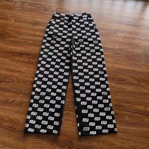 balenciaga 100% cashmere pants all logo